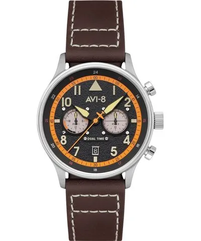 AVI-8 Hawker Hurricane Carey Dual Time Imperial War Museums Edition Black Dial Quartz AV-4088-07 Men's Watch