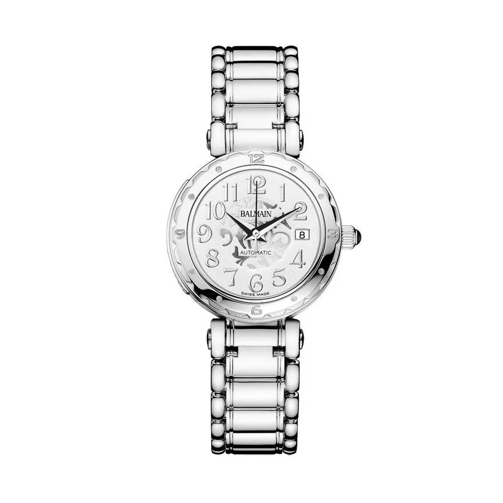 Balmain Women's Balmainia Lady Arabesque Dial Stainless Steel Automatic Watch
