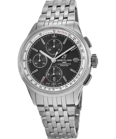 Breitling Premier Chronograph 42 Black Dial Stainless Steel Men's Watch A13315351B1A1