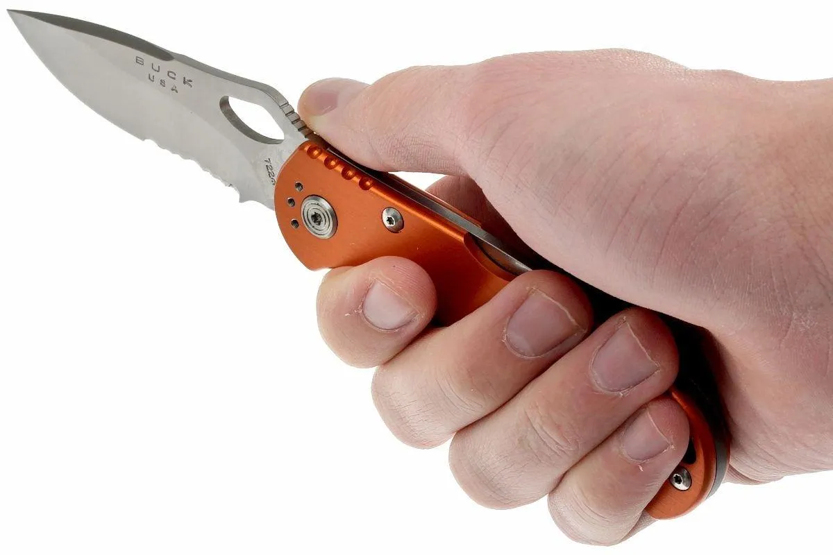 Buck 722 Spitfire 0722ORX1-B plain edge/serrated, orange