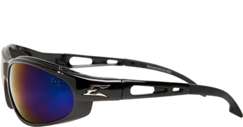 Edge # SW118 Dakura Safety Eyewear with Blue Mirror Lens