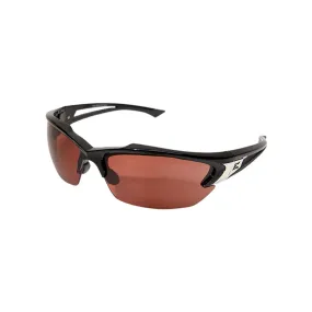 EDGE KHOR BLACK FRAME POLARIZED COPPER DRIVING LENS SAFETY GLASSES