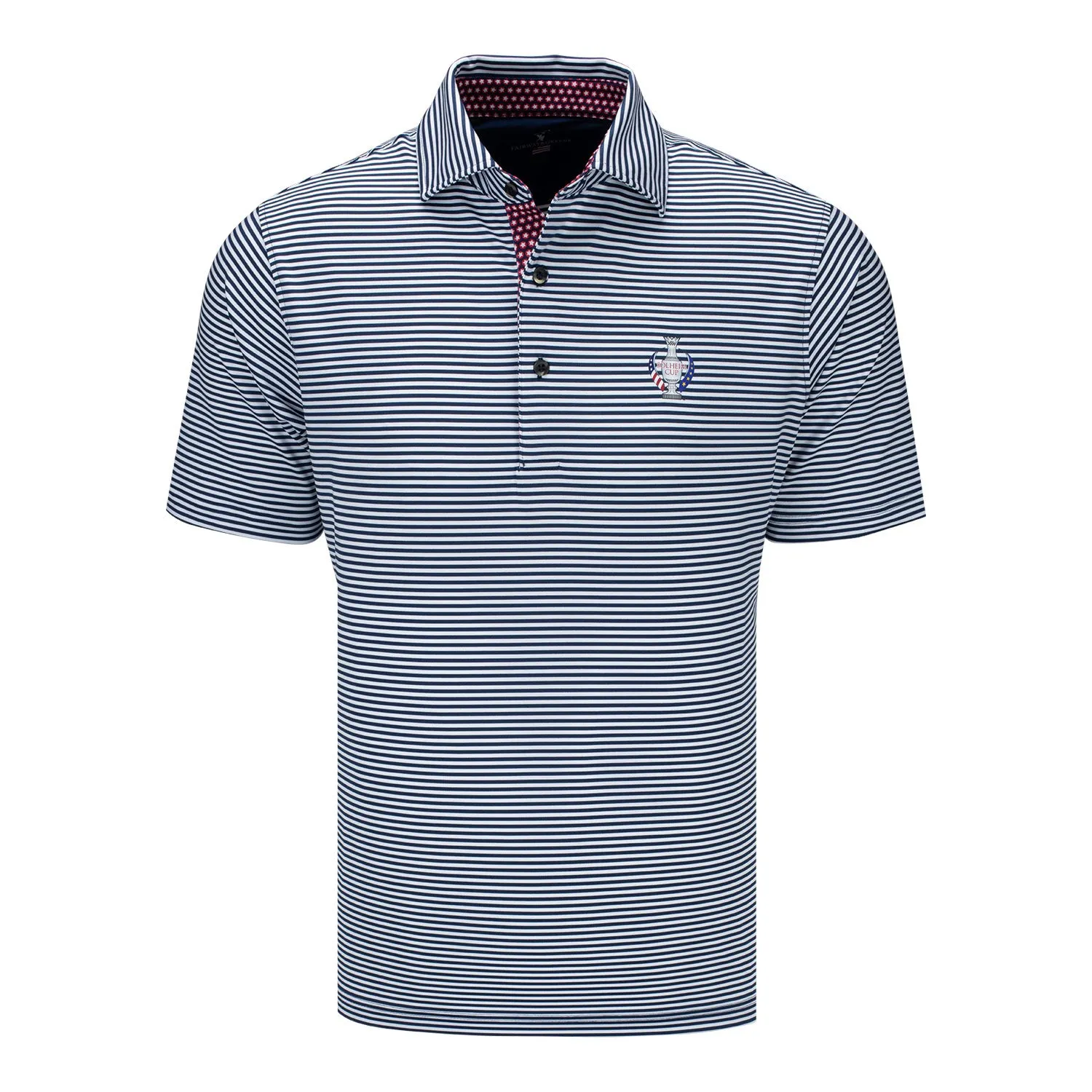 Fairway & Greene LPGA Golf Stars & Stripes Polo with Solheim Cup Logo