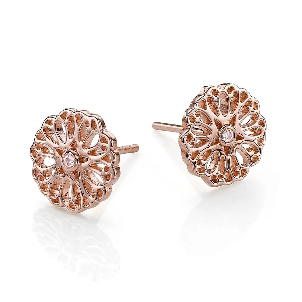 Gossamer Glow Stud Earrings