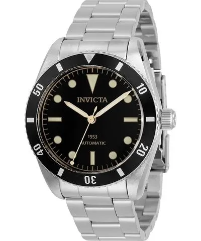 Invicta Vintage Pro Diver Stainless Steel Black Dial Automatic Diver's 31290 200M Men's Watch