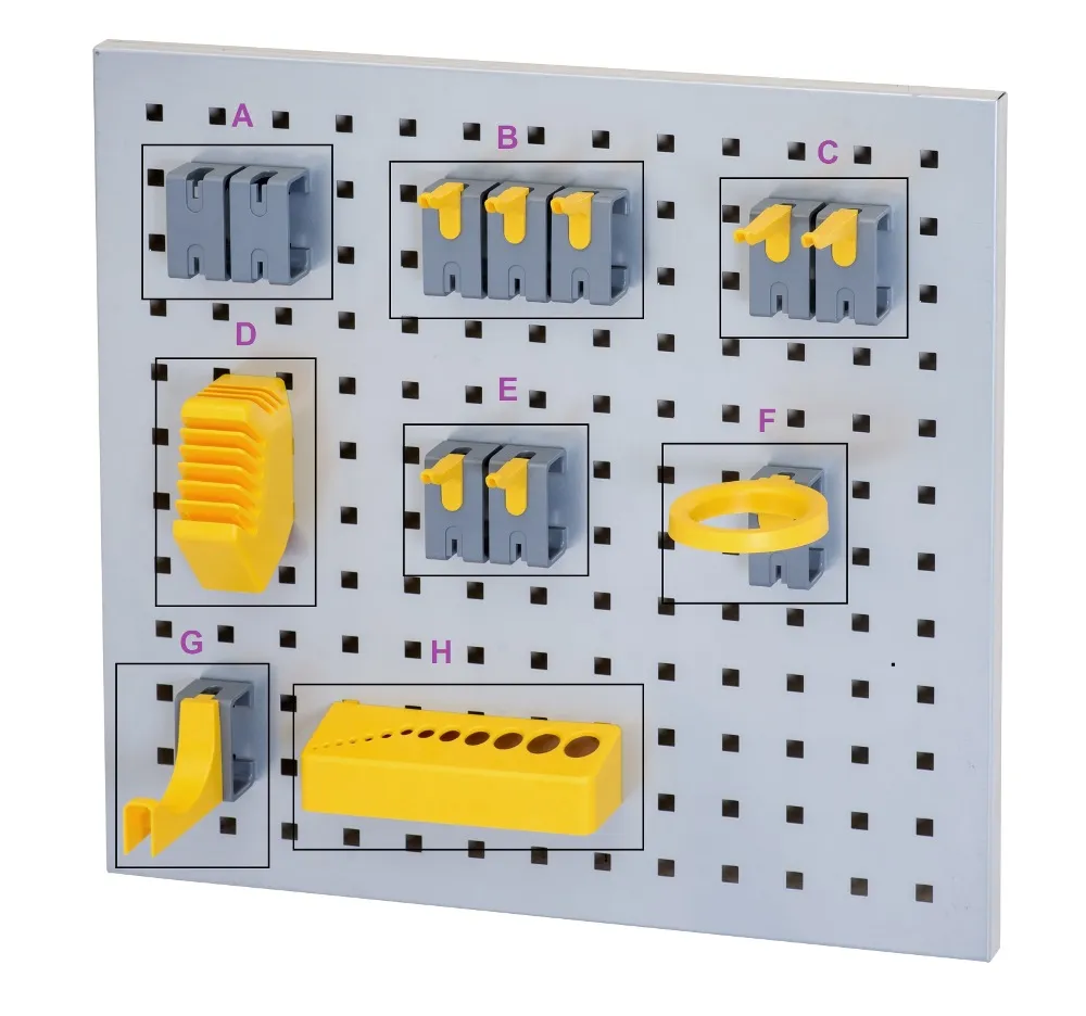 JUMBO FLEXI WALL TOOL HOLDER SET A, C/W 12PCS HOOKS, TH1-A, L530XH488