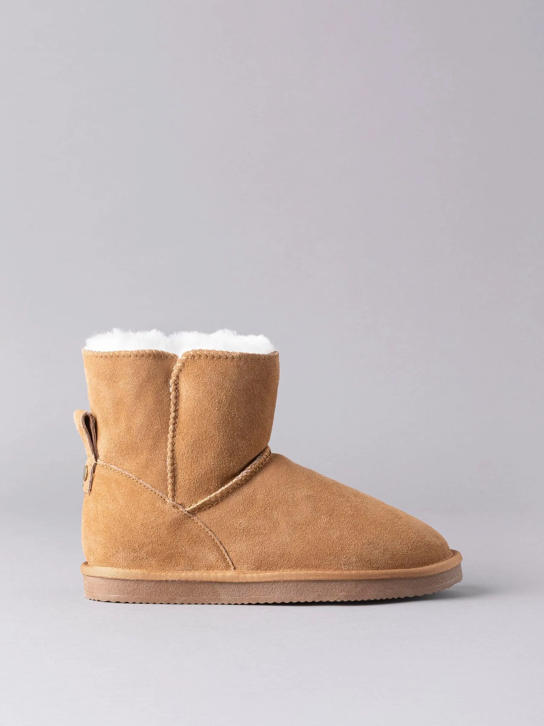 Lakeland Leather Tan Brown Ladies Sheepskin Boots Slippers