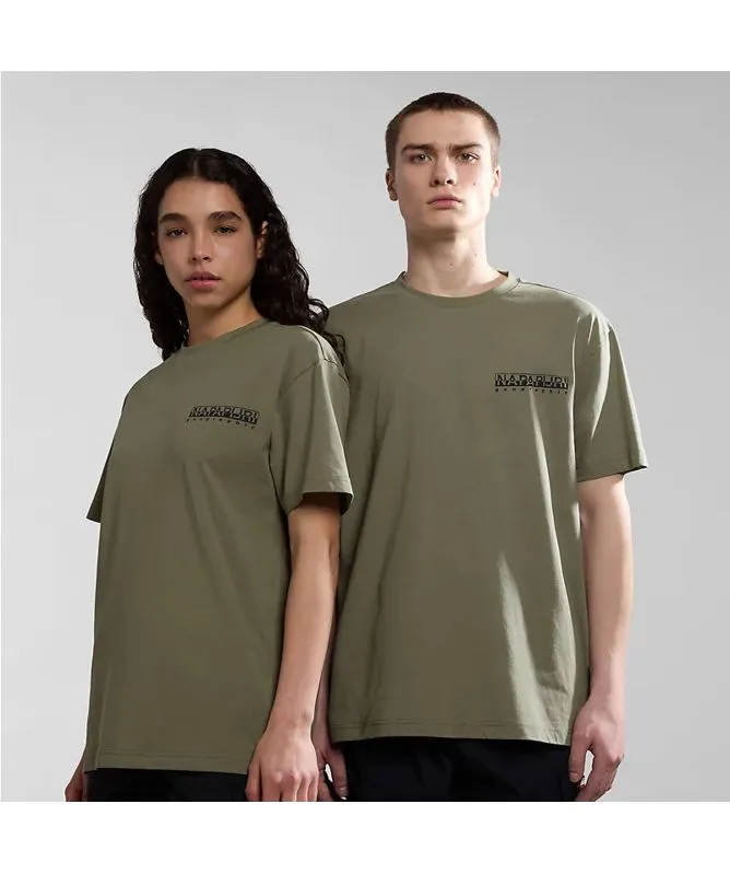 napapijri S Kotcho T-Shirt in yellow kumquat np0a4htvy1j1, green np0a4htvgae1 at kular fashion
