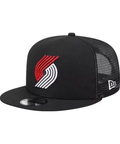 New Era Men's NBA Portland Trail Blazers Evergreen Meshback 9FIFTY Snapback Hat
