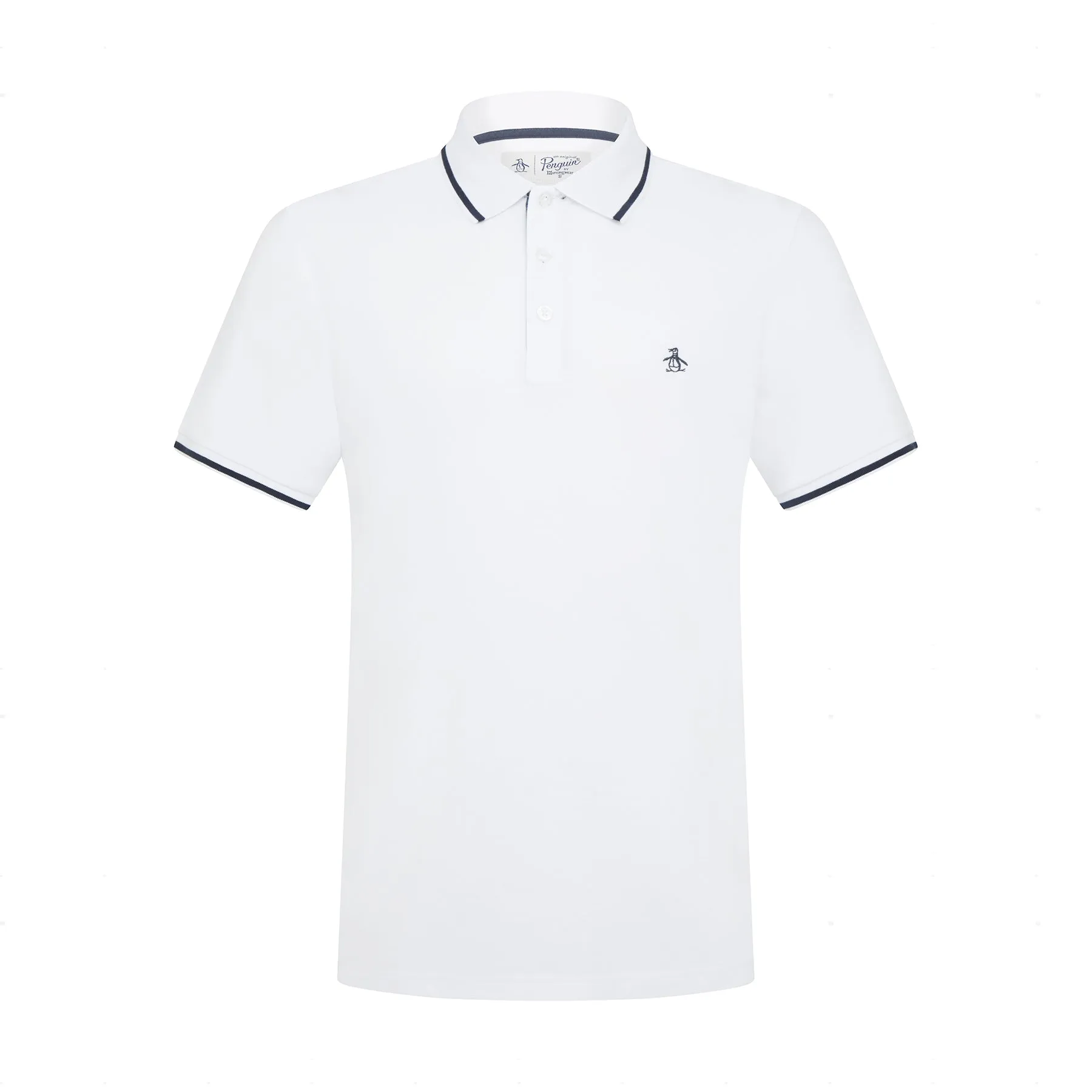 Organic Cotton Pique Polo Shirt In Bright White
