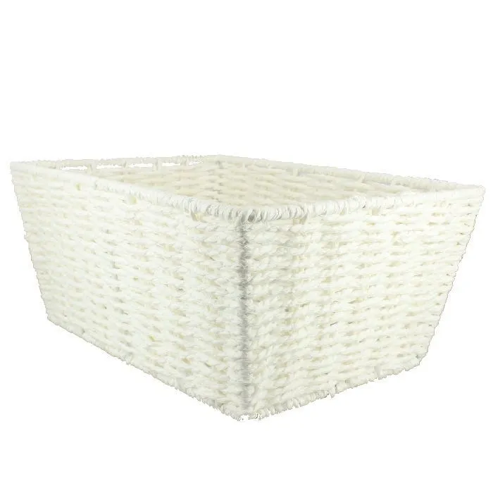PEP&CO Home Small Woven Storage Basket - Cream