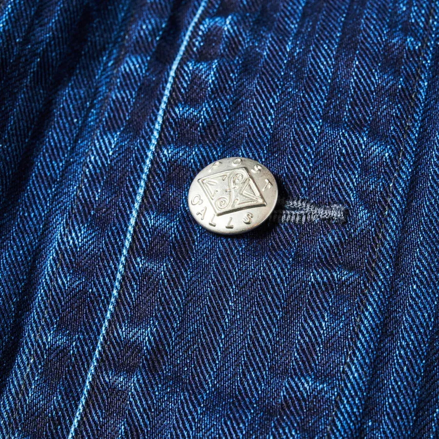 Post O'Alls Engineers' Jacket Herringbone Denim - Double Indigo