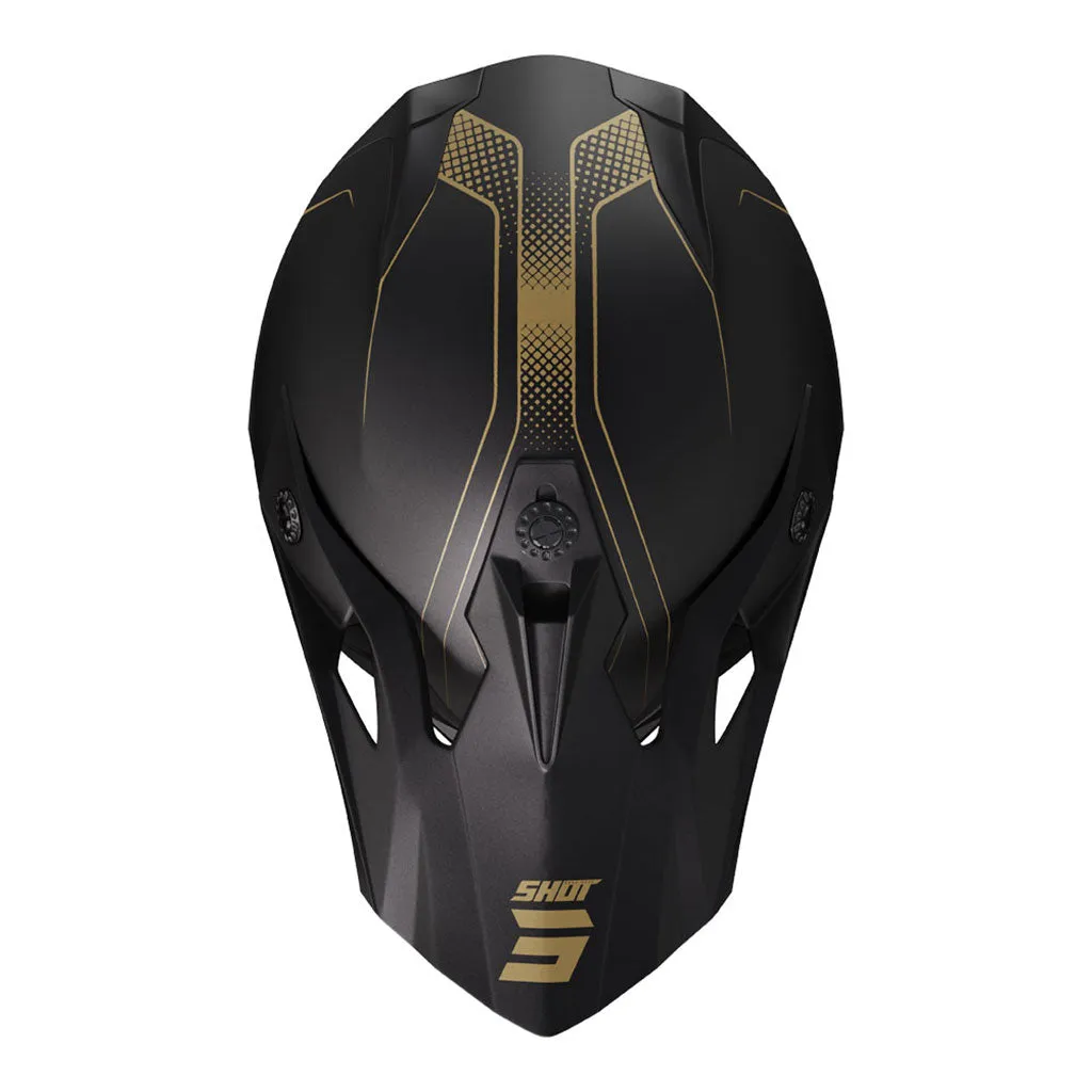 Shot - 2024 Pulse Edge Matt Gold Helmet