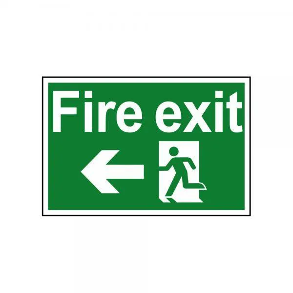 Sign Fire Arrow Left