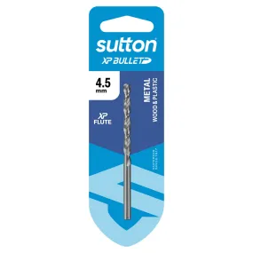 Sutton XP Bullet Drill Bit HSS Jobber 4.5mm Carded - D220H0450