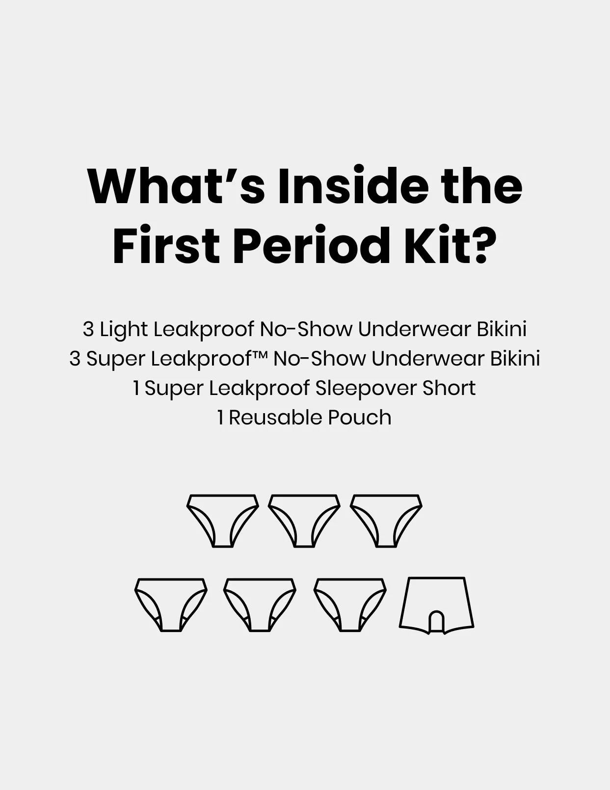 Teen First Period Kit - Bikini