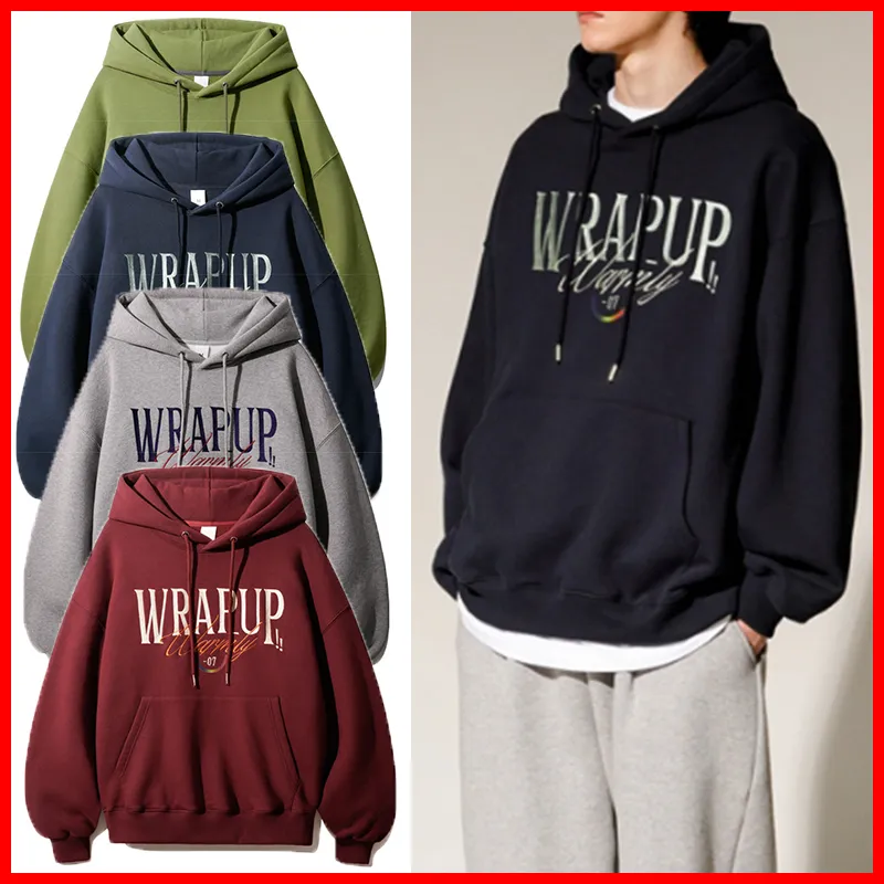 TWN  |Unisex Street Style Long Sleeves Plain Cotton Hoodies