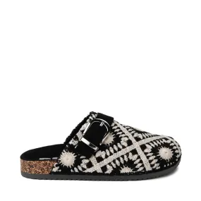 Womens Dirty Laundry Bunches Casual Clog - Black / White