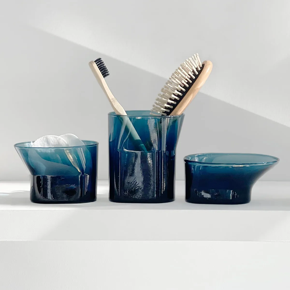 XLBoom - Cala Bath accessories, green (set of 3)